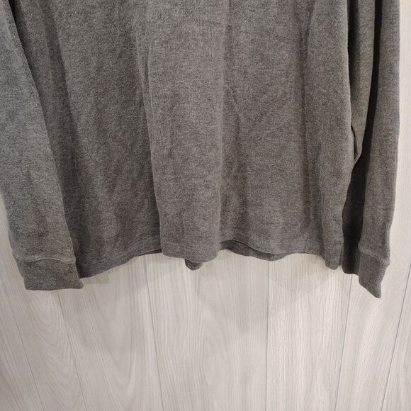Polo By Ralph Lauren Mens 1/4 Zip Mock Neck Sweater Pullover Size XL Gray - Picture 3 of 8